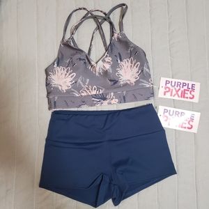 Purple Pixies Criss Cross Top and Shorts